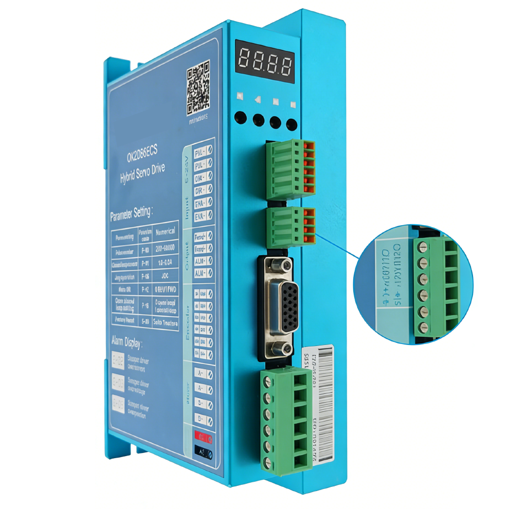 Closed Loop Stepper Driver OUKEDA OK2D86ECS 0-8A 18-80VDC for Nema 34 Stepper Motor